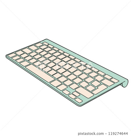 keyboard isolated on white keyboard isolated on white 119274644