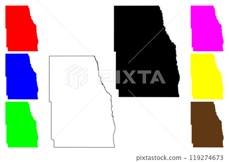 Richland County, North Dakota State (U.S. county, United States of America, USA, U.S., US) map vector illustration, scribble sketch Richland map Richland County, North Dakota State (U.S. county, United States of America, USA, U.S., US) map vector illustration, scribble sketch Richland map 119274673