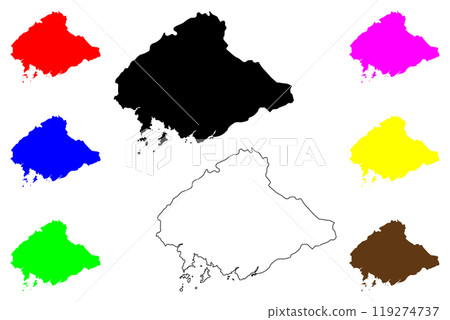 North Pyongan Province (Democratic Peoples Republic of Korea, DPRK, DPR Korea, Provinces of North Korea) map vector illustration, scribble sketch Phyonganbukto map North Pyongan Province (Democratic Peoples Republic of Korea, DPRK, DPR Korea, Provinces of North Korea) map vector illustration, scribble sketch Phyonganbukto map 119274737