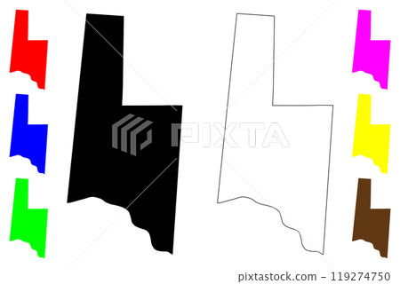 Brown County, Ohio State (U.S. county, United States of America, USA, U.S., US) map vector illustration, scribble sketch Brown map Brown County, Ohio State (U.S. county, United States of America, USA, U.S., US) map vector illustration, scribble sketch Brown map 119274750