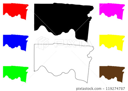 Hamilton County, Ohio State (U.S. county, United States of America, USA, U.S., US) map vector illustration, scribble sketch map Hamilton County, Ohio State (U.S. county, United States of America, USA, U.S., US) map vector illustration, scribble sketch map 119274787
