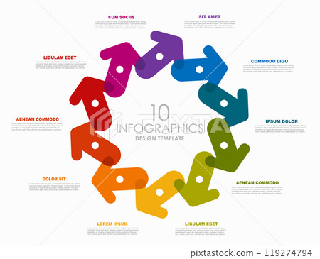 Infographic design template with place for your data. Vector illustration. 119274794