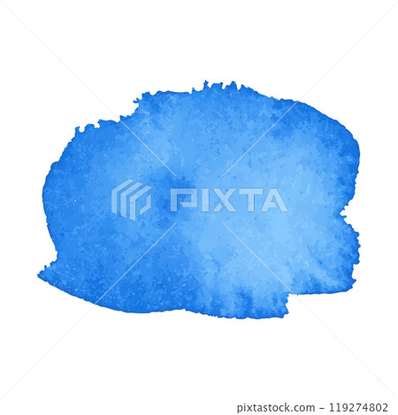Blue watercolor blot background. Brush stroke abstract shape Blue watercolor blot background. Brush stroke abstract shape 119274802