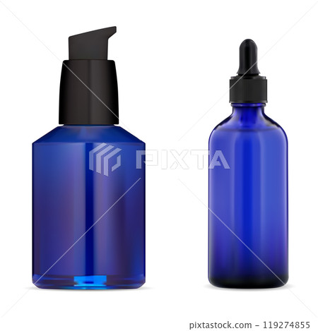 Cosmetic serum pipette bottle vector mock up Cosmetic serum pipette bottle vector mock up 119274855