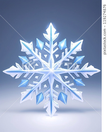 Snowflake on a blue background, with shine and glitter, copy space. Winter, New Year, Christmas Snowflake on a blue background, with shine and glitter, copy space. Winter, New Year, Christmas 119274876