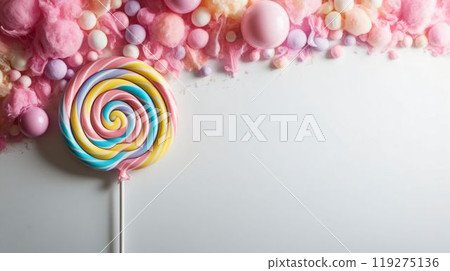 棉花糖,棒棒糖,還有糖果!就很多!女生喜歡聚集的背景 棉花糖,棒棒糖,還有糖果!就很多!女生喜歡聚集的背景 119275136