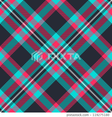 Textile design of textured plaid. Checkered fabric pattern swatch for shirt, dress, suit, wrapping paper print, invitation and gift card. 119275180
