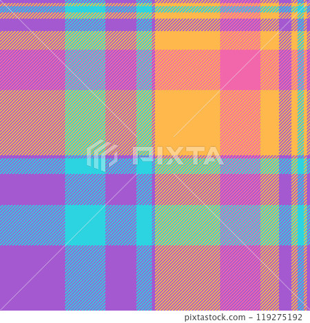 Textile design of textured plaid. Checkered fabric pattern swatch for shirt, dress, suit, wrapping paper print, invitation and gift card. 119275192