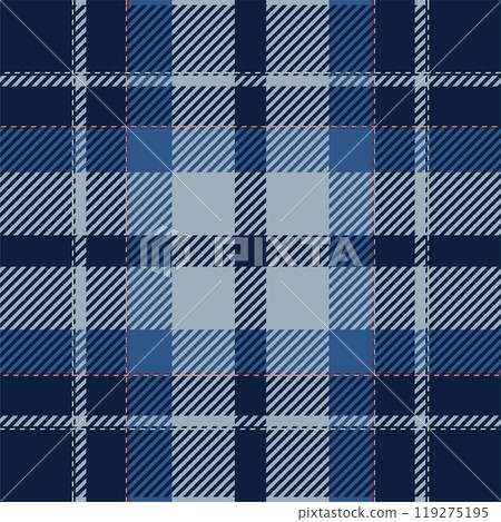 Tartan scotland seamless plaid pattern vector. Retro background fabric. Vintage check color square geometric texture. 119275195