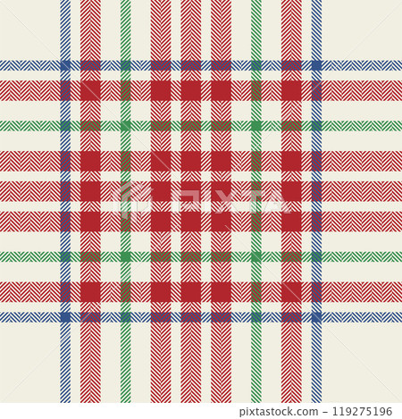 Plaid check pattern. Seamless fabric texture. Tartan textile print. Plaid check pattern. Seamless fabric texture. Tartan textile print. 119275196