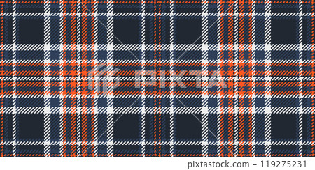 Dog tooth check plaid textile, checked vector fabric texture. Store pattern tartan background seamless in dark and blue colors. Dog tooth check plaid textile, checked vector fabric texture. Store pattern tartan background seamless in dark and blue colors. 119275231