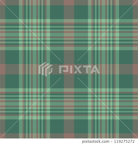 Plaid seamless pattern in green. Check fabric texture. Vector textile print. Plaid seamless pattern in green. Check fabric texture. Vector textile print. 119275272