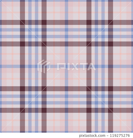 Plaid seamless pattern in pink. Check fabric texture. Vector textile print. 119275276