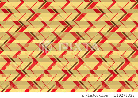 Seamless pattern of scottish tartan plaid. Repeatable background with check fabric texture. Vector backdrop striped textile print. 119275325
