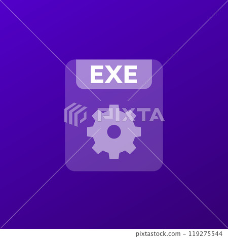 exe file icon, transparent design exe file icon, transparent design 119275544