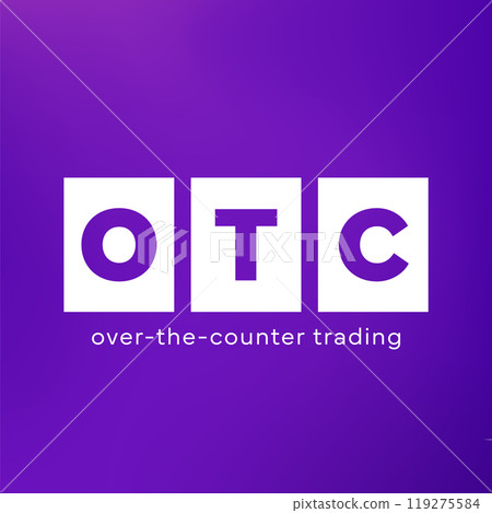 OTC over-the-counter trading banner design, vector 119275584