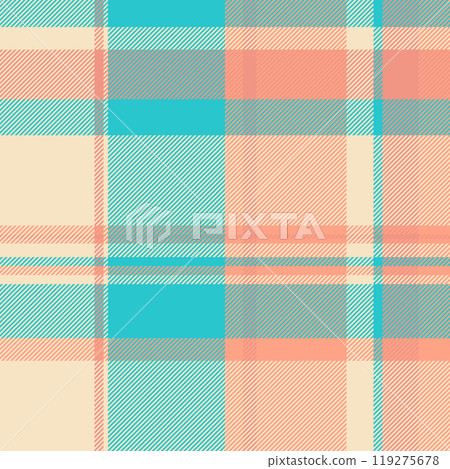 Textile design of textured plaid. Checkered fabric pattern swatch for shirt, dress, suit, wrapping paper print, invitation and gift card. Textile design of textured plaid. Checkered fabric pattern swatch for shirt, dress, suit, wrapping paper print, invitation and gift card. 119275678