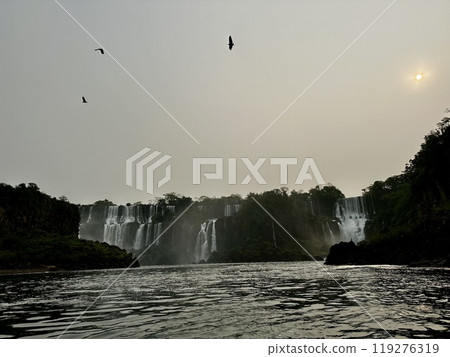 Sunset at Iguazu Falls 119276319