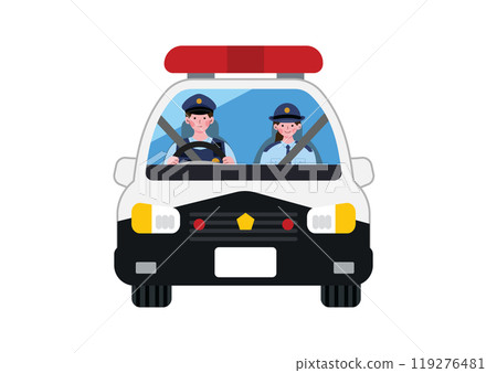 駕駛警車的警察 119276481