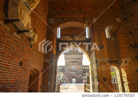 Walls of Sforzesco castle Walls of Sforzesco castle 119276583