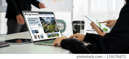 AI image generator software provide picture to users by text prompt snugly 119276872