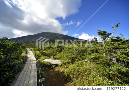 木棧道與禦嶽山 木棧道與禦嶽山 119277112