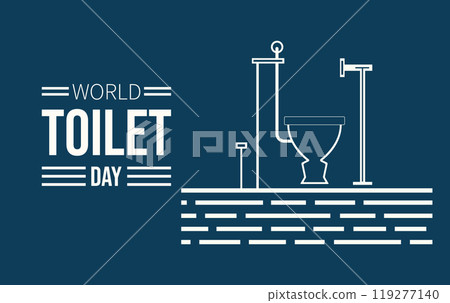 World toilet day background celebrated on november 119277140