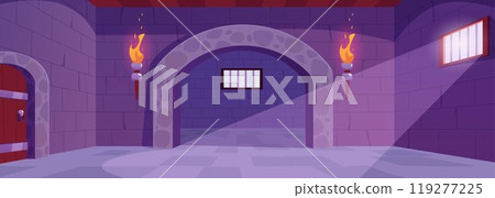 Ancient empty medieval castle. Jail. Ancient empty medieval castle. Jail. 119277225