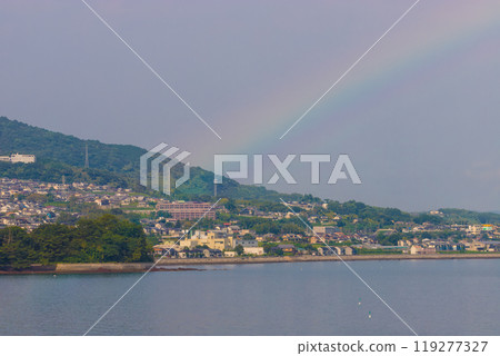 Sea and Rainbow (Hinode Town, Oita Prefecture) 119277327