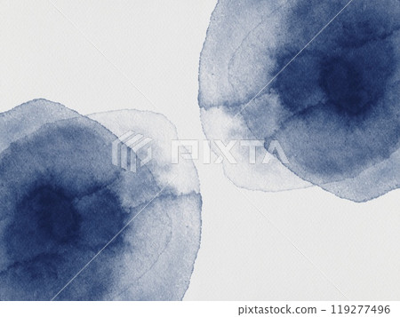 Watercolor blue isoated background copy space paper quality texture minimalistic 119277496