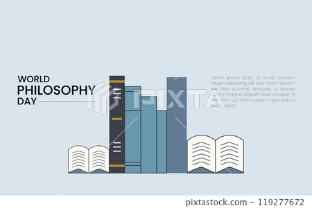 World Philosophy Day. Template for card, poster, banner. World Philosophy Day. Template for card, poster, banner. 119277672