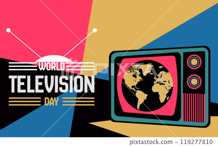 World television day unique design templet tv set World television day unique design templet tv set 119277810