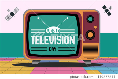 World television day unique design templet tv set World television day unique design templet tv set 119277811