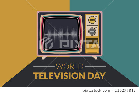 World television day unique design templet tv set World television day unique design templet tv set 119277813
