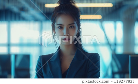 Woman working in the office Business woman 119277925