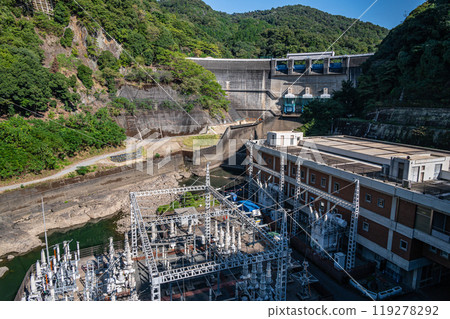 Amagase Dam and Kansai Electric Power Amagase Power Station, Uji, Kyoto Prefecture 119278292
