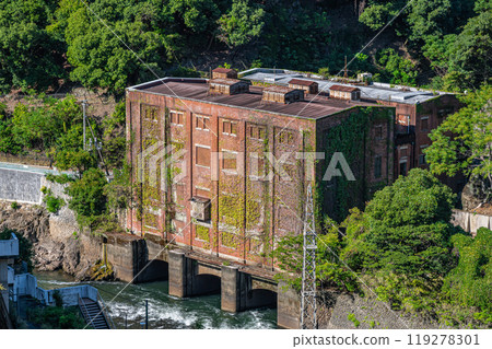 京都府宇治市舊宇治川電力靜川發電廠舊址天瀨水壩遺址 119278301