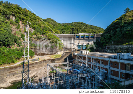 Amagase Dam and Kansai Electric Power Amagase Power Station, Uji, Kyoto Prefecture 119278310