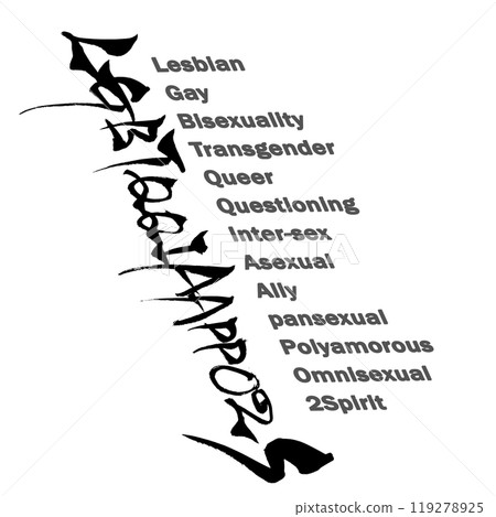 Brush writing: What does LGBTQQIAAPPO2S stand for? 119278925