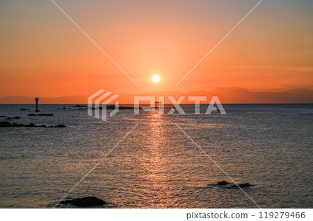 Sunset from Morito Beach in Hayama, Kanagawa Prefecture Sunset from Morito Beach in Hayama, Kanagawa Prefecture 119279466