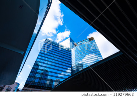 Umekita skyscrapers in front of Osaka Station Umekita skyscrapers in front of Osaka Station 119279668