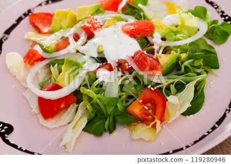 Healthy vegetarian salad Healthy vegetarian salad 119280946