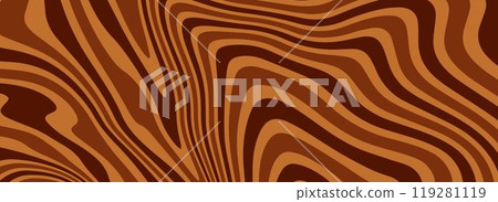 Retro coffee color background. Nice milk chocolate liquid dessert texture. Wavy swirl candy pattern for poster, cover, banner. Vintage brown trippy hippie wallpaper in 60s, 70s or 70s style. Vector Retro coffee color background. Nice milk chocolate liquid dessert texture. Wavy swirl candy pattern for poster, cover, banner. Vintage brown trippy hippie wallpaper in 60s, 70s or 70s style. Vector 119281119