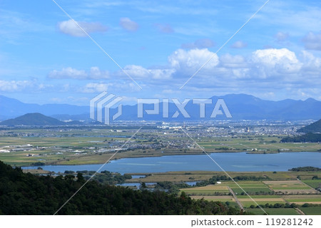 從八幡山眺望禮山的景色 119281242