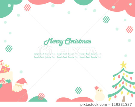 Cute Christmas background frame 11 Cute Christmas background frame 11 119281587
