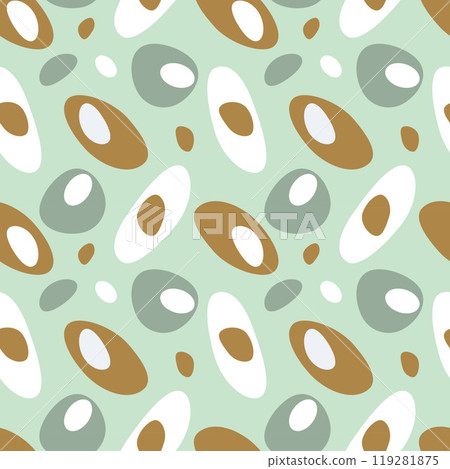 Pattern of stones, seabed. On mint green background. Pattern of stones, seabed. On mint green background. 119281875