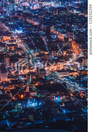 Night view from Mount Hakodate Observatory, Hokkaido Night view from Mount Hakodate Observatory, Hokkaido 119282204