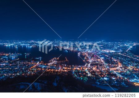 Night view from Mount Hakodate Observatory, Hokkaido Night view from Mount Hakodate Observatory, Hokkaido 119282205