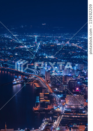 北海道函館山展望台的夜景 119282209