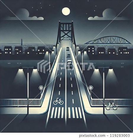 橋的影子反射在曲面鏡上 橋的影子反射在曲面鏡上 119283003